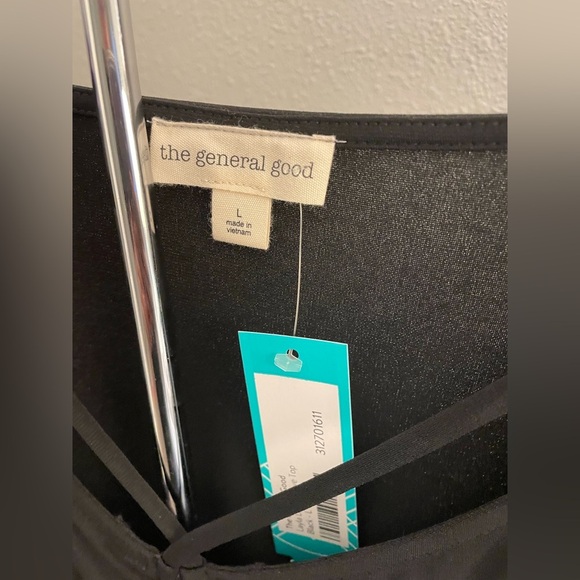 The General Good Layla Ruched Busy Knit Top NWT size L - Picture 3 of 3